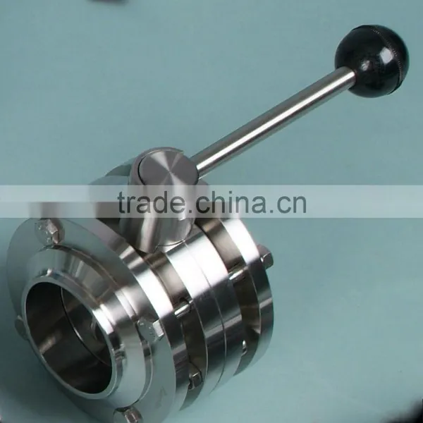 ISO Certified Factory Direct Sale Stainless Steel Sanitary Butterfly Valves photo-6