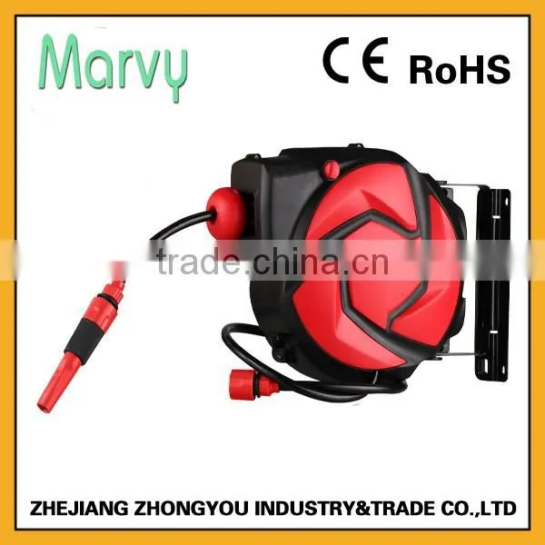 30ft (10m) Automatic Retractable Wall Mounted Garden Hose Reel