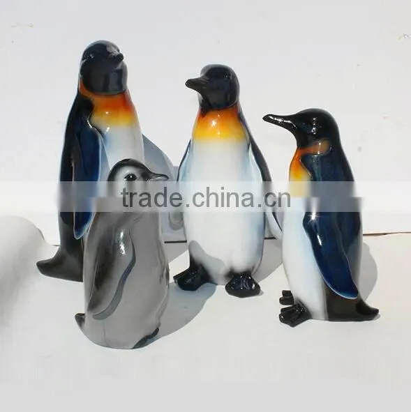 Custom Made Resin Penguin Sculpture Christmas Display photo-2