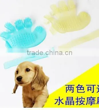 CY109 Wholesale Dog Bath Gloves Pet Massage Brush Pet Grooming Brush photo-6