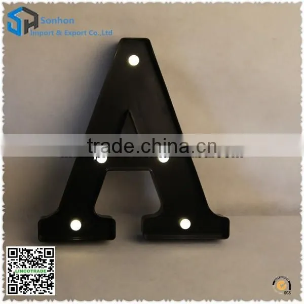New Design Plastic LED Lighted Letters/ Letter" A" Decoration Bulb With Battery photo-3
