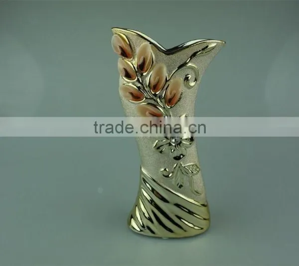 Ceramic Vases,decorative Ceramic Vases for Hotels,ceramic Eletro-plated Golden Vases