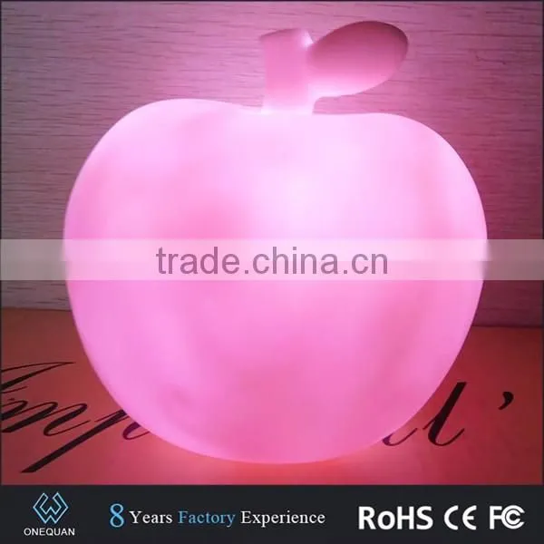 Small Cute Apple Shape LED Kids Night Light With Battery photo-5