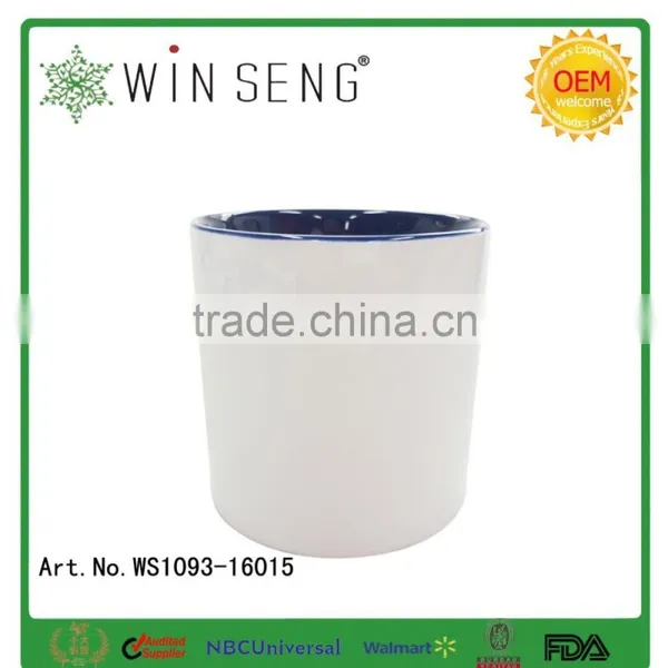 Porcelain White/blue Glazed Mug photo-4