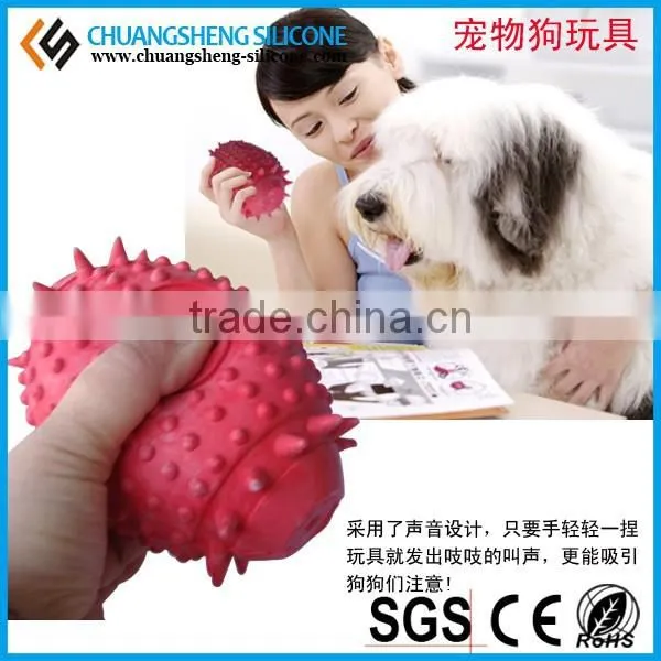 Squeaky Silicone Rubber Dog Toys photo-5