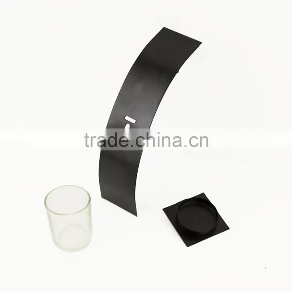 Modern Art Candle Holder Black Metal Wall Sconce Candle Holder photo-3