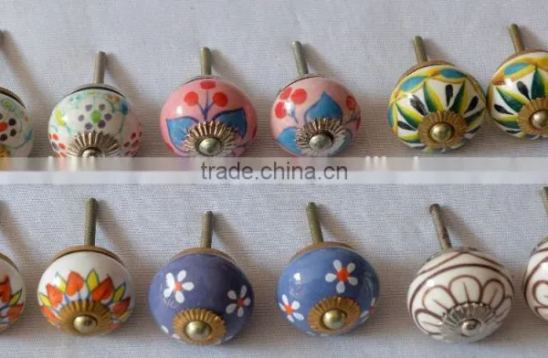 Newest Design Fine Hand Painted Kitchen Cabinet Knobs photo-2