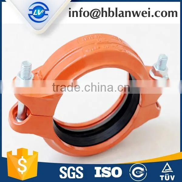 China Dn250 Flexible Coupling Ductile Iron Grooved Coupling photo-3