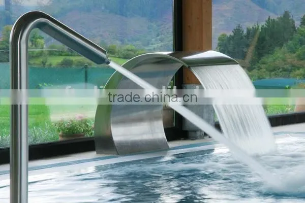 Strong Power Massage Stainless Steel Spa Shower Goose ,snake Shape Garden Pond Waterfall,protable Curtain for Outdoor Pool photo-3