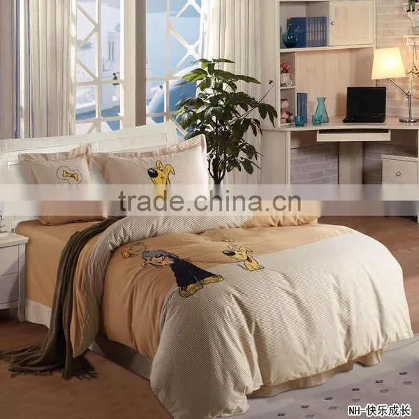 Cheap Bed Set, Wholesale Cotton Plain/Stripe/ Jacquard Bedding Set photo-3