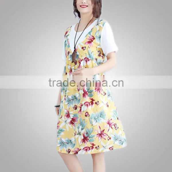 Popular Summer Plus Size Women Fancy Fabric Flowers For Dress For Fat photo-3