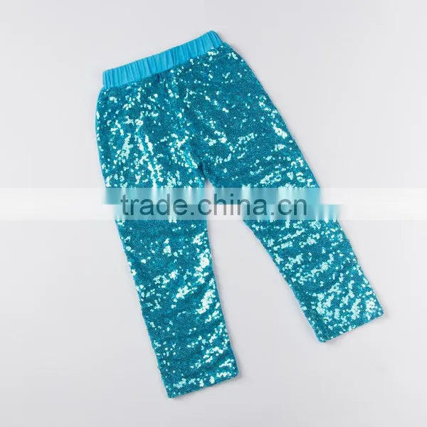 2016 Fashion Gold Sequin Pants Children Sequins Pants Girls Fancy Icing Capri photo-2