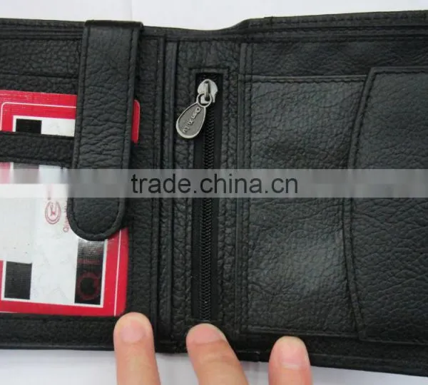 Fashion Men Cowhide Skin Purse Leather Pouch for Men photo-3