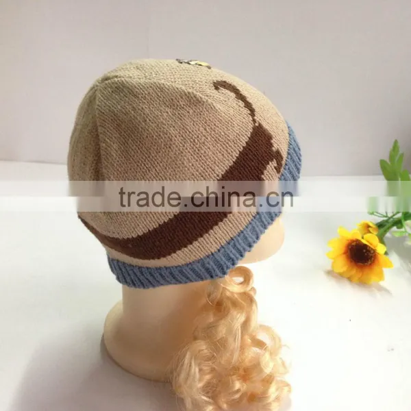 New Acrylic Lovely Knitted Baby Hats Factory photo-3