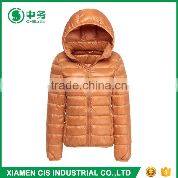 Morden Design Short Style Women Duck Down Feather Jacket for Winter photo-2
