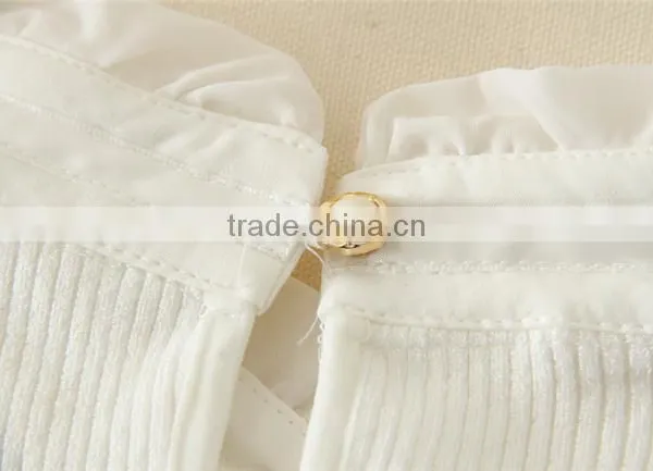 Model for Kids Knitted Solid Sweaters Mandarin Collar Children Cardigan Sweater for Girls photo-5