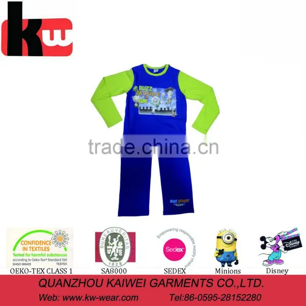 Customized TC Cotton Pajamas Set Nighty Kids photo-3
