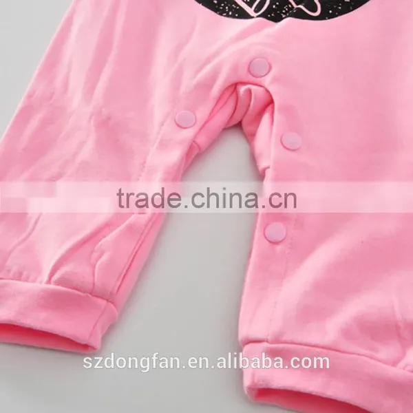 100% Cotton Long Sleeeve Baby Girl Clothes Romper Boutique Girl Clothing for Wholesale photo-3