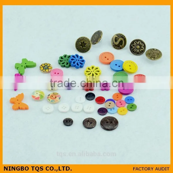 Black and White Spotty All Types of Cloth Buttons photo-4