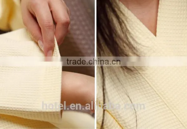 Hotel Supplies Wholesale 100% Cotton High-quality Waffle Bathrobe Luxury Hotel Bathrobe photo-3