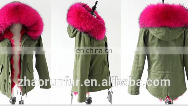 Classic Fashion Long Fur Lined Parka With Raccoon Fur Hood photo-4