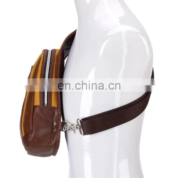 China Supplier Ergonomic Messenger Bag Leather Men for Riding