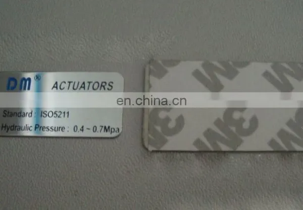 Self Adhesive Metal Label Plates
