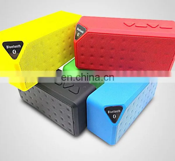 Mini Colorful LED Light Pulse X3S LED Bluetooth Speaker, Handsfree Speakers TF/FM Radio Built in Mic
