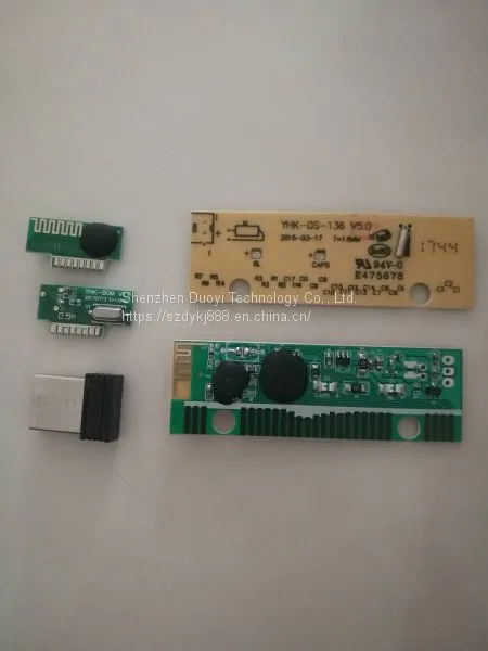 Wireless Mouse RF Module and Wireless Keyboard PCBA Share Same Receiver Combo Set