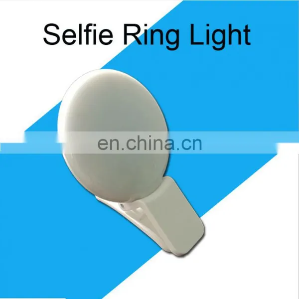 Rechargeable Camera Selfie Ring Light Flash Mobile Cell Phone Sefie Fill LED Light With 3 Modes photo-3