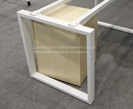 Modular Wooden and Steel Employee Use Office Table Desk for Office Furniture photo-2