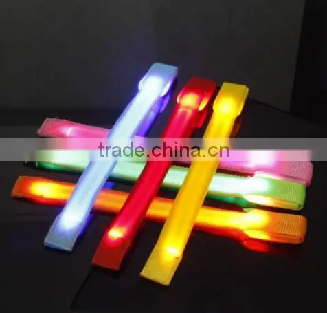 Trendy LED Flashing Wrist Band Bracelet Arm Band Belt Light Up Dance Party Glow photo-5
