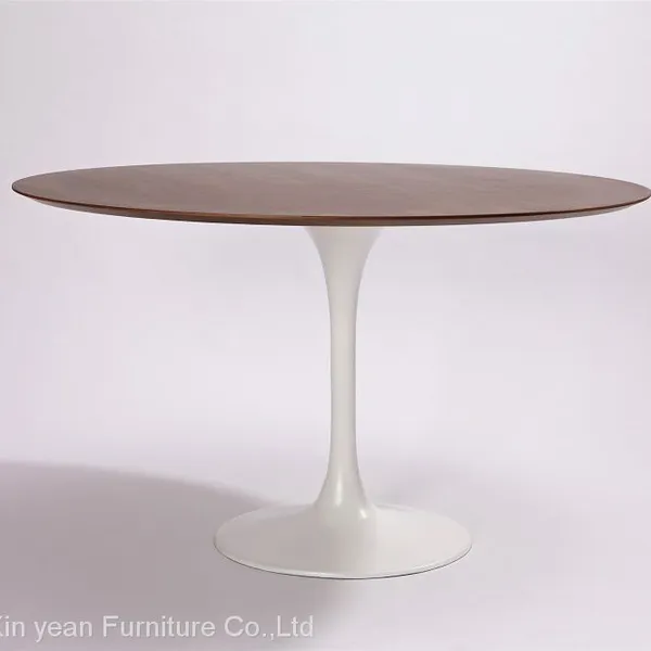 Eero Saarinen Modern Tulip Style Black Kitchen White Marble Top Round Dining Table and Chairs photo-3