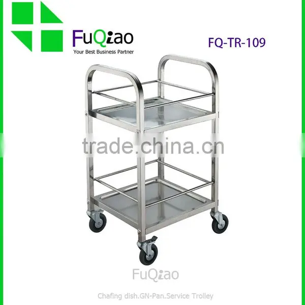 Hotel And Restaurant Stainless Steel Drinks Trolley , Kitchen Trolley , Hotel Room Service Trolleys photo-4