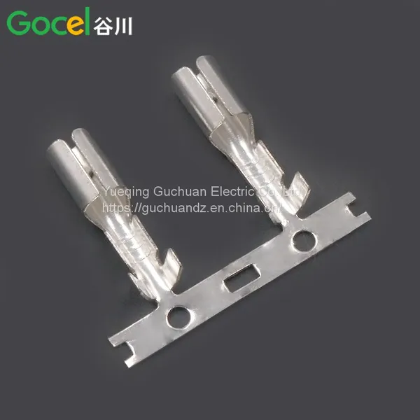 4.0 Horizontal Strap Head Spring Socket Terminal Horizontal Feed Brass Tin Plated photo-3