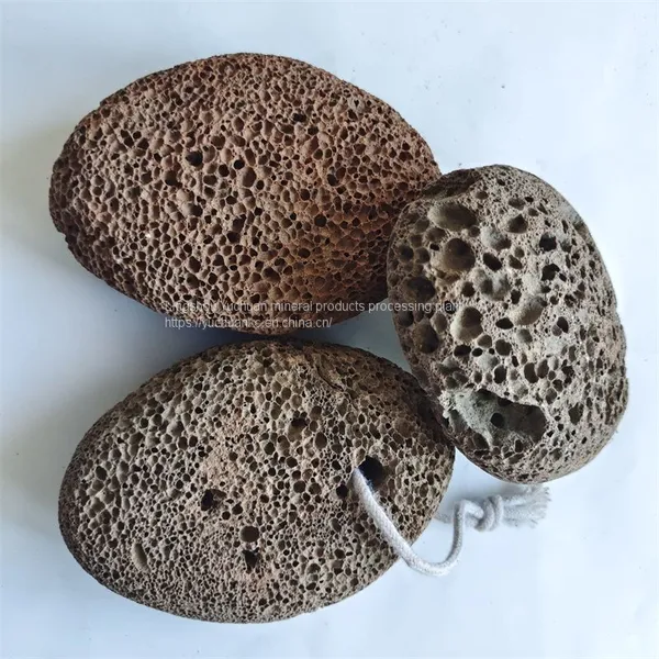 Wholesale Volcanic Stone Double-sided Grinding Foot Stone Grinding Foot Tool Rope Wrapped Oval Grinding Foot Stone photo-5
