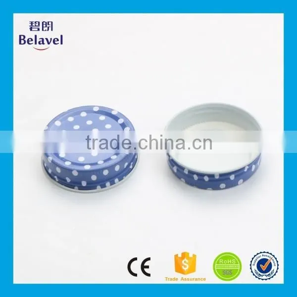 54mm Glass Jar Lid White Dot Colorful Metal Screw Cap for Mason Jar Quality Choice photo-4