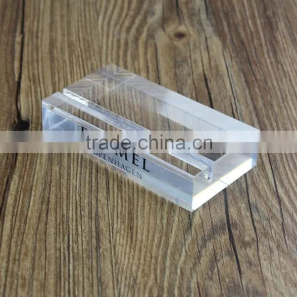 Acrylic Block Sign Holder Acryl Sign Block Acrylic Logo Block photo-3