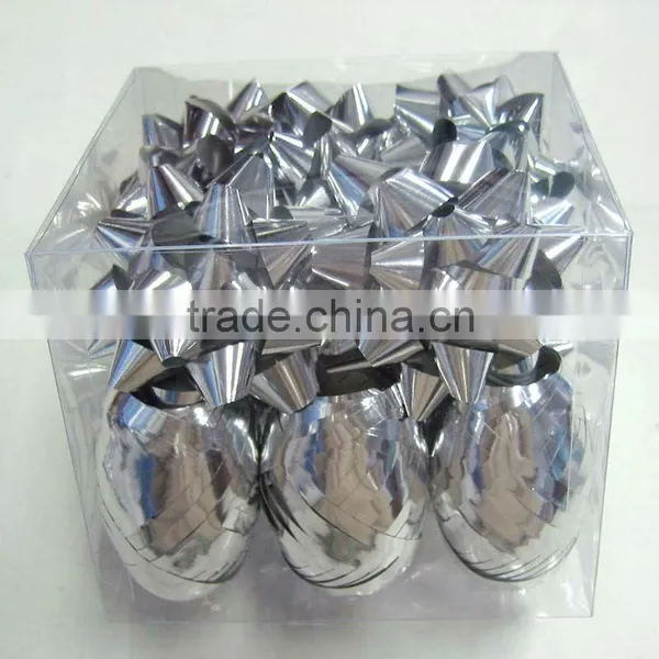Metallic Decoration Ribbon Set:ribbon Egg and Star Bow for Christmas, Party, Holiday photo-3