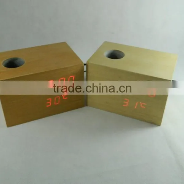 High Quality LED Digital Voice Control Desk LED Alarm Clock photo-2