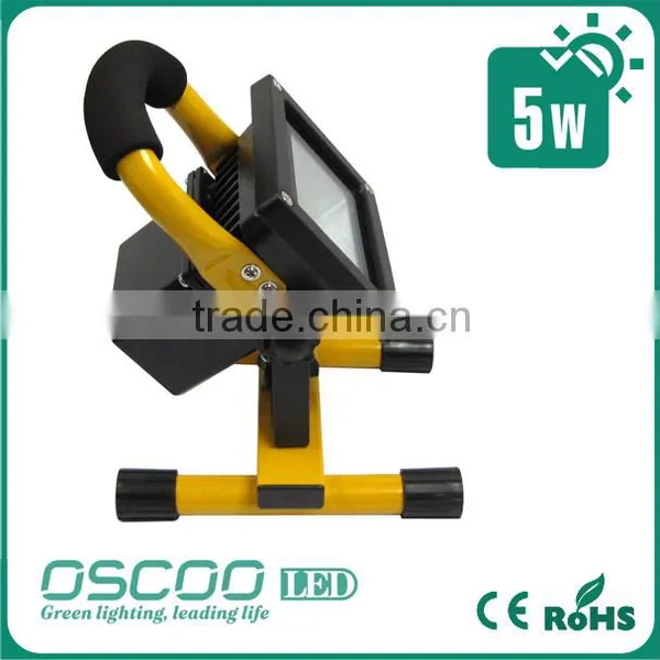 2014 Hot Now, Rechargeable Flood Light 5W so Convenient Led Floodlight Emergency Lamp From OSCAR LED photo-2