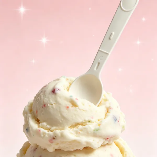 Food Grade PP Folding Ice Cream Spoon - Durable Plastic Spoon Set for Desserts photo-2