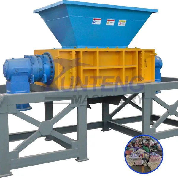 KUNTENG Old Clothes and Blankets Textile Shredder Cloth Shredder Machine Recycling Cloths Production Line EPC