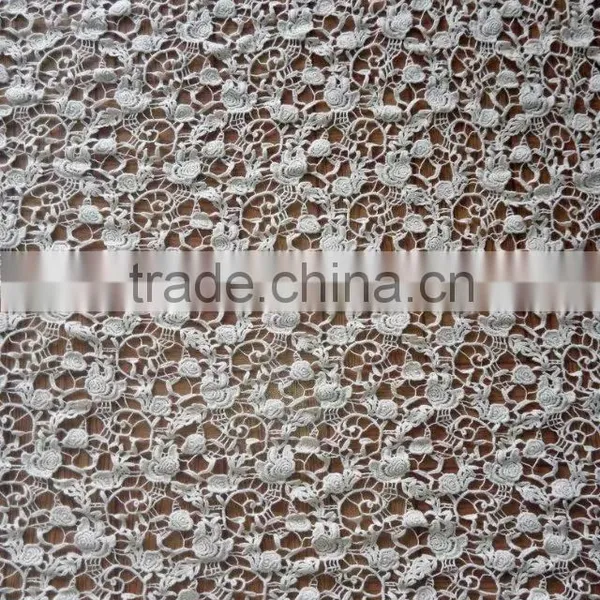 2016 Water Soluble Lace Fabric Cotton Embroidery Full Lace for Garment Accessory photo-5