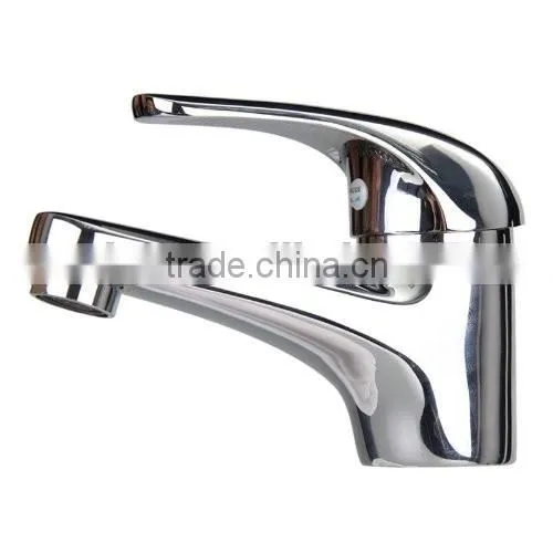 Deck Mount Single Handle Center Set Bathroom Vessel Sink Faucet photo-2