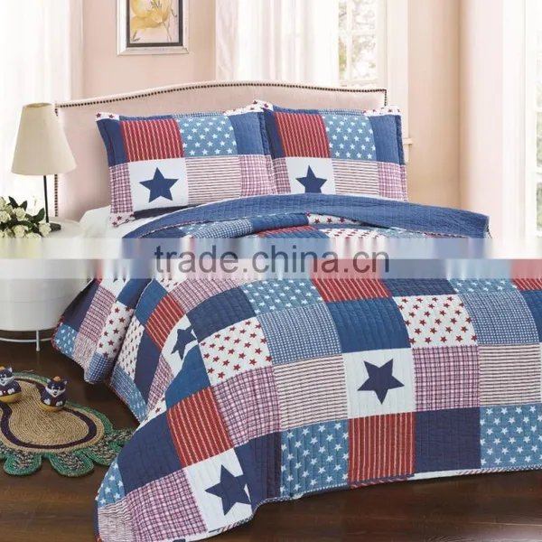 It's Worthwhile to Have This Children Quilt,European Style With Stars