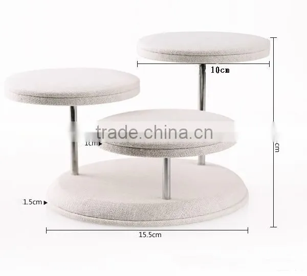 New Design Fancy Fabric Jewelry Display Tray for Ring Bracelet Neckalace S1272 photo-2