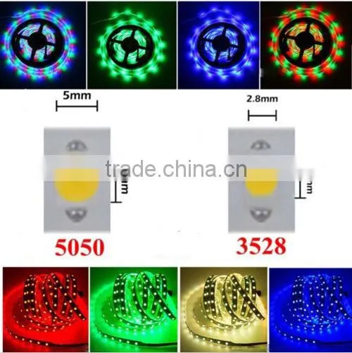 5M 5050 3528 RGB Led Strip 12V Fleible Light Strip Lamp 300 LED Tape Home Wedding Decoration Lamps