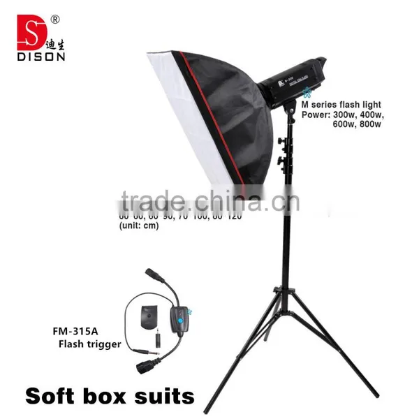 Dison Studio Lighting Set,remote Control Flashing Lights With Softbox photo-3