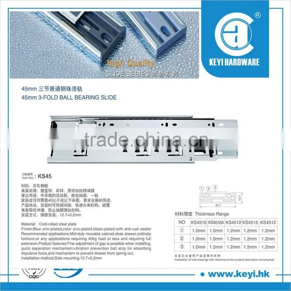 Roller Ball Bearing Drawer Slides